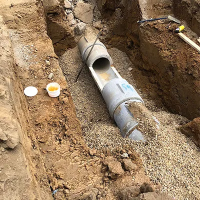replacing a pipe section