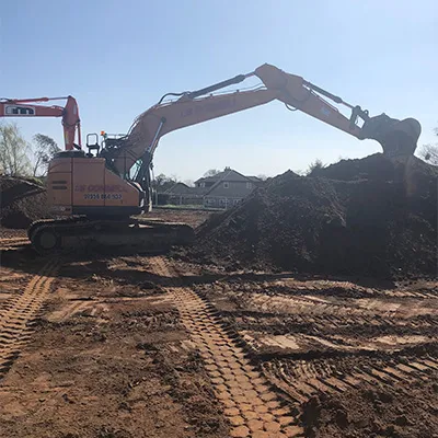 yellow digger extended